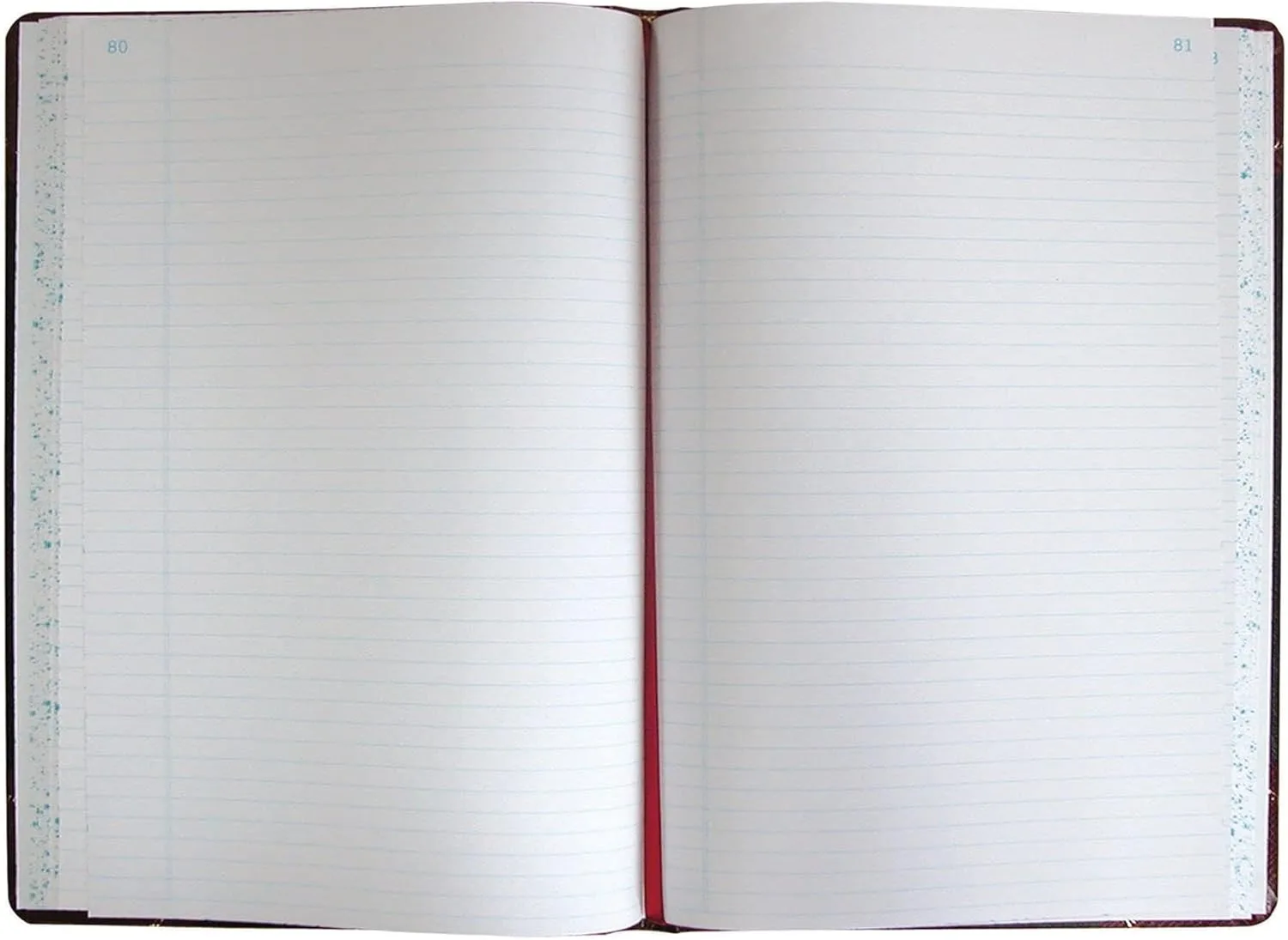 Boorum & Pease Account Record Book, 8 5/8" x 14 1/8", Record Ruled, 300 Pages, Black/Red