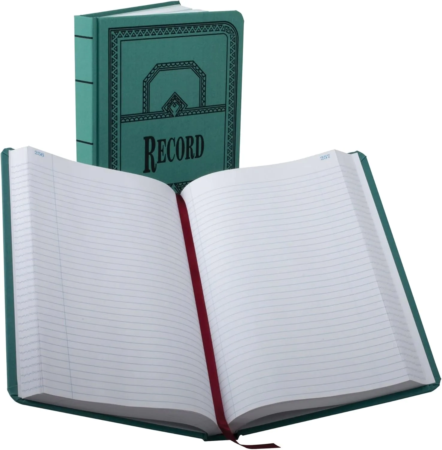 Boorum & Pease® Canvas Account Book, Record, 16 Lb., 12 1/8" x 7 5/8", 500 Pages, Blue