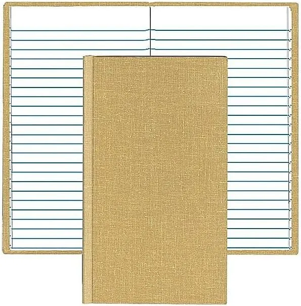 Boorum & Pease Memo Book, 96 Sheets, 4.13 x 7 in, Tan Hardcover