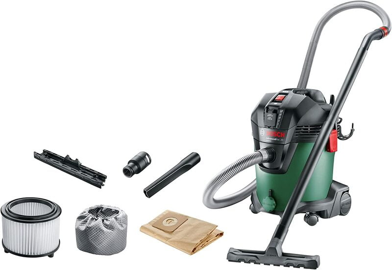 Bosch Home and Garden Wet and Dry Vacuum Cleaner with Blowing Function AdvancedVac 20 (1200 W, in carton packaging)