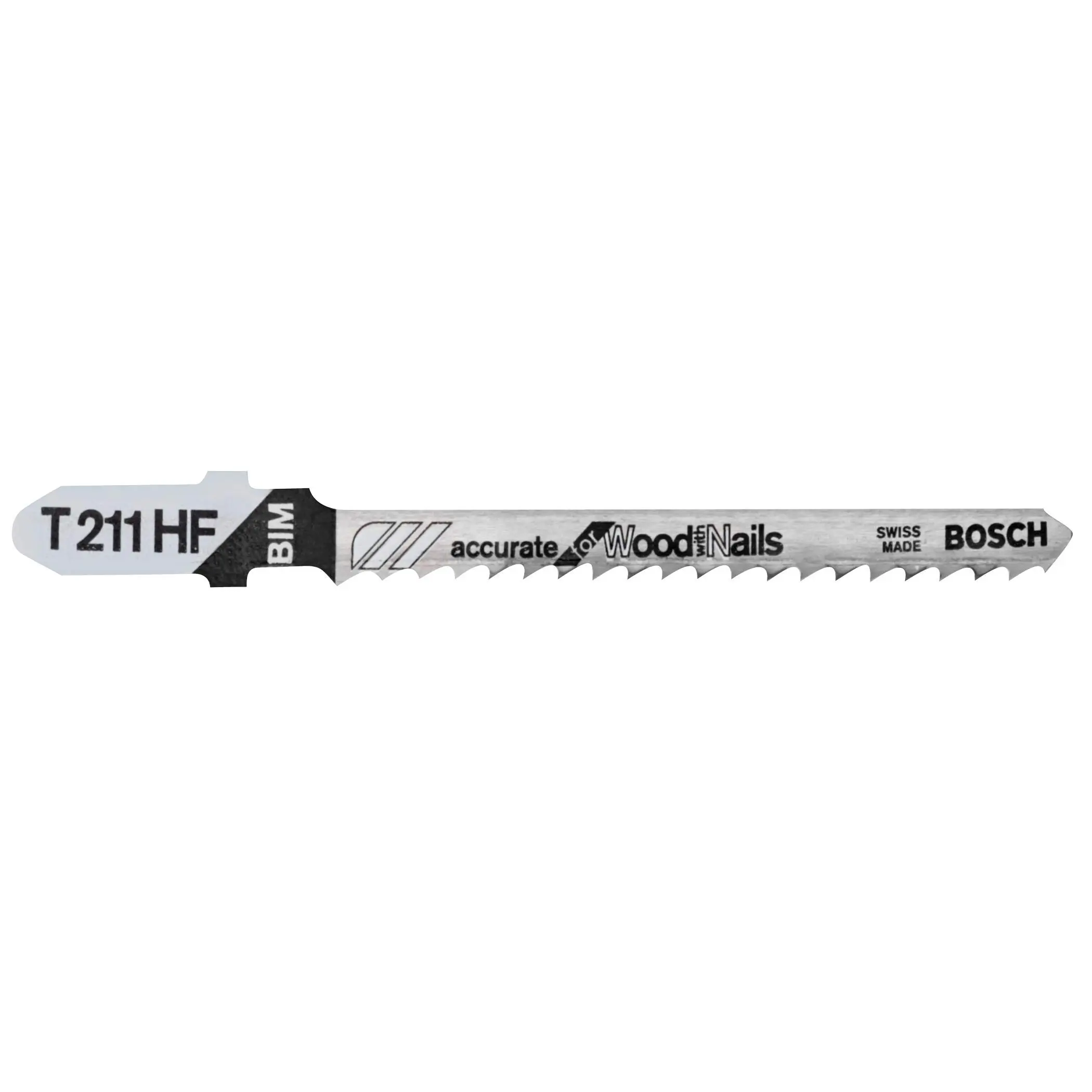 Bosch T-Shank Bi-Metal Jigsaw Blades, 5-Pack