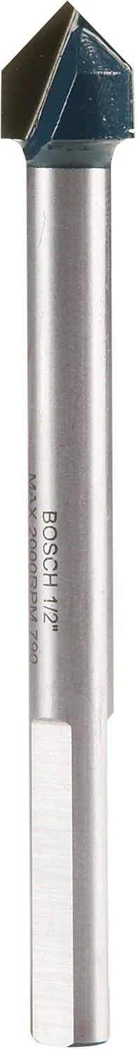 BOSCH POWER TOOLS Carbide Tipped Glass & Tile 1-Piece Drill Bit