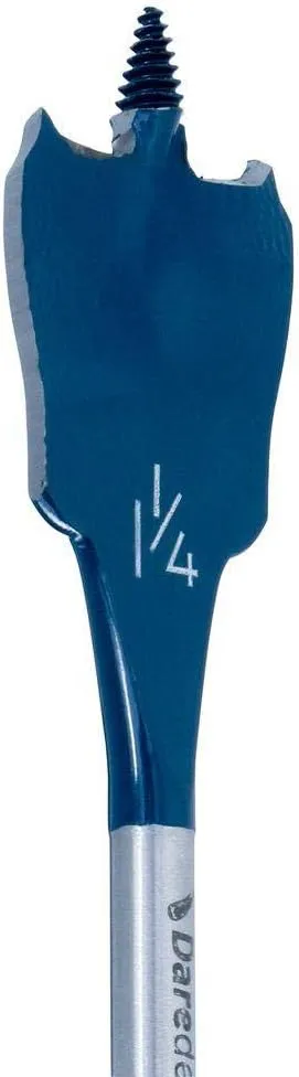 BOSCH DSB5010 Daredevil 10-Piece Standard Spade Bit Set w/Full Cone Threading and Spurred Tip, Blue