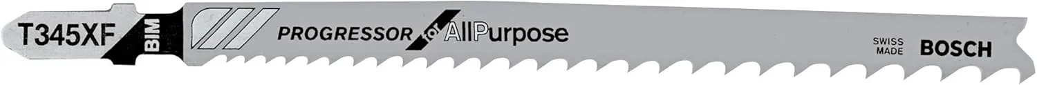 Bosch T-Shank Bi-Metal Jigsaw Blades, 5-Pack