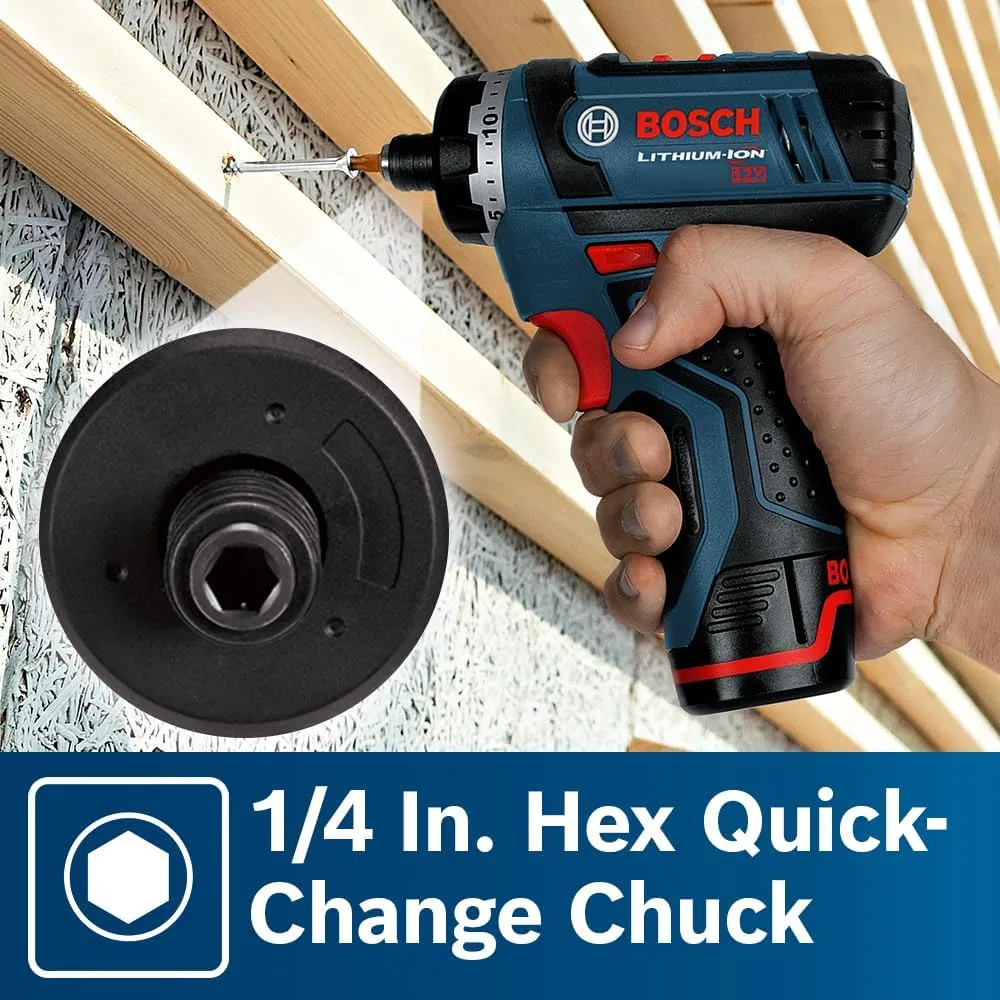 Bosch PS21-2A 12V Max Two-Speed Pocket Driver Kit Industrial