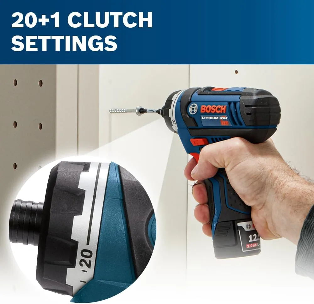 Bosch PS21-2A 12V Max Two-Speed Pocket Driver Kit Industrial
