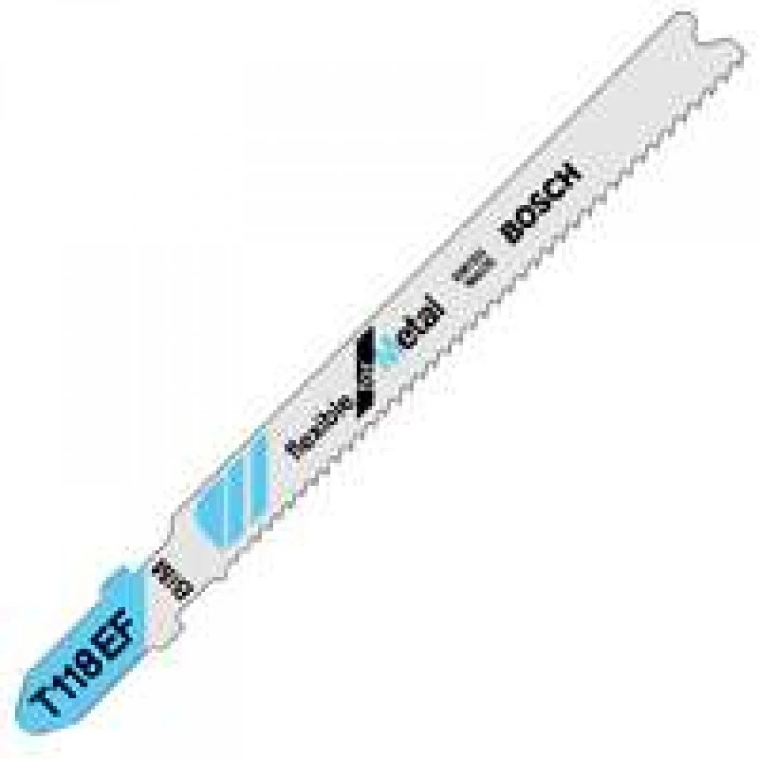 Bosch T118EF 5-Piece 3-5/8 In. 11-18 TPI Flexible for Metal T-Shank Jig Saw Blades