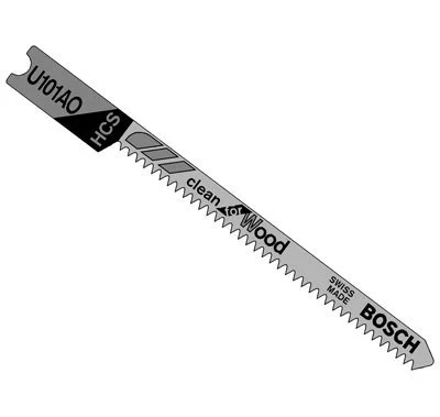 BOSCH 4" 6TPI Bi-Metal Universal Shank Jigsaw Blade (5 pk) Part No. U111DF