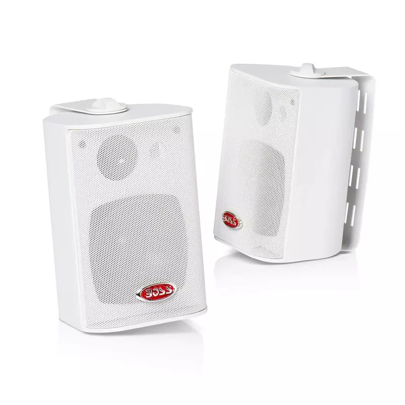 BOSS Audio Systems MR4.3 4-Inch 3-Way Marine Enclosed Speakers (Pair)