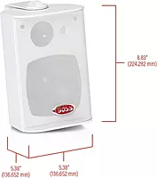 BOSS Audio Systems MR4.3 4-Inch 3-Way Marine Enclosed Speakers (Pair)