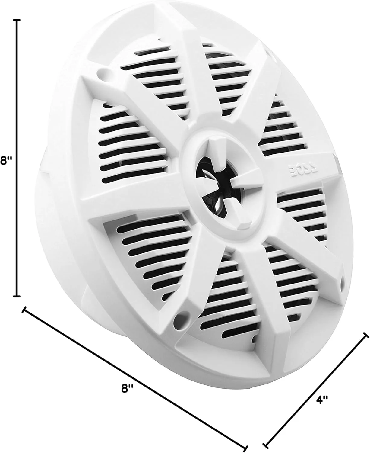 BOSS Audio Systems MR62W 6.5 inch Marine Boat Stereo Speakers - 200 Watts (per Pair), Coaxial, 2 Way, Full Range, 4 Ohms