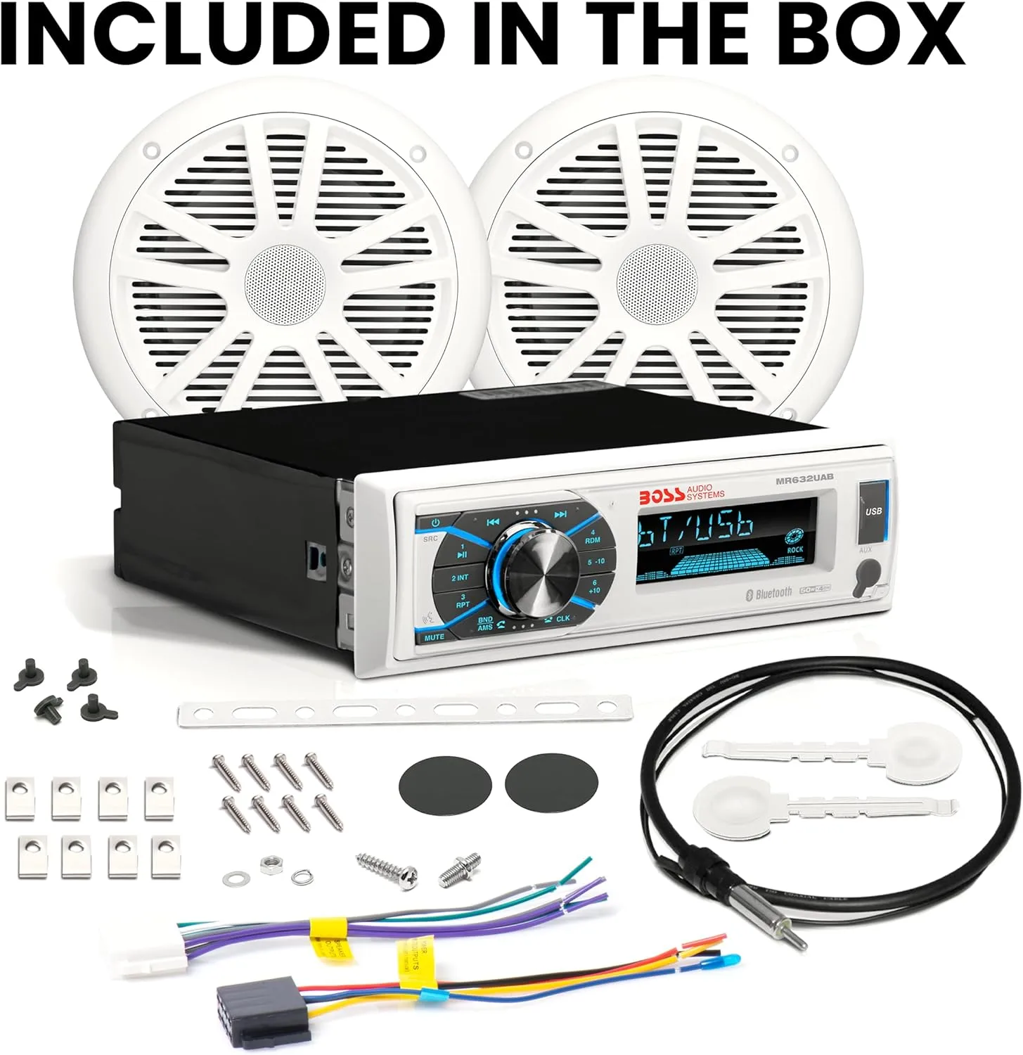 BOSS Audio Systems Marine Stereo & 6.5 Inch Speaker Kit