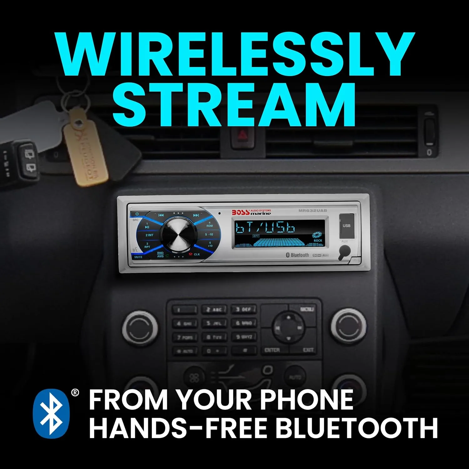 BOSS Audio Systems Marine Stereo & 6.5 Inch Speaker Kit