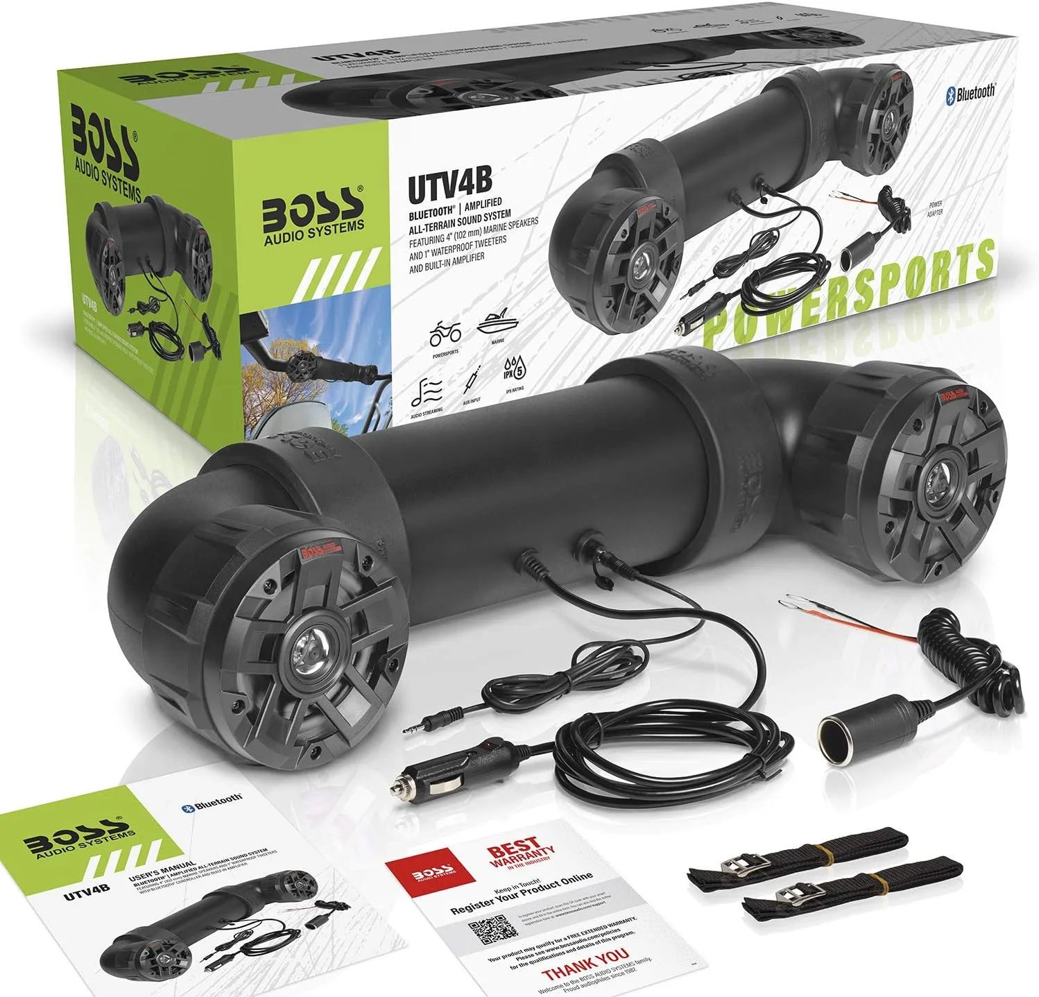 BOSS Audio Systems UTV4 Weatherproof ATV/UTV Sound System