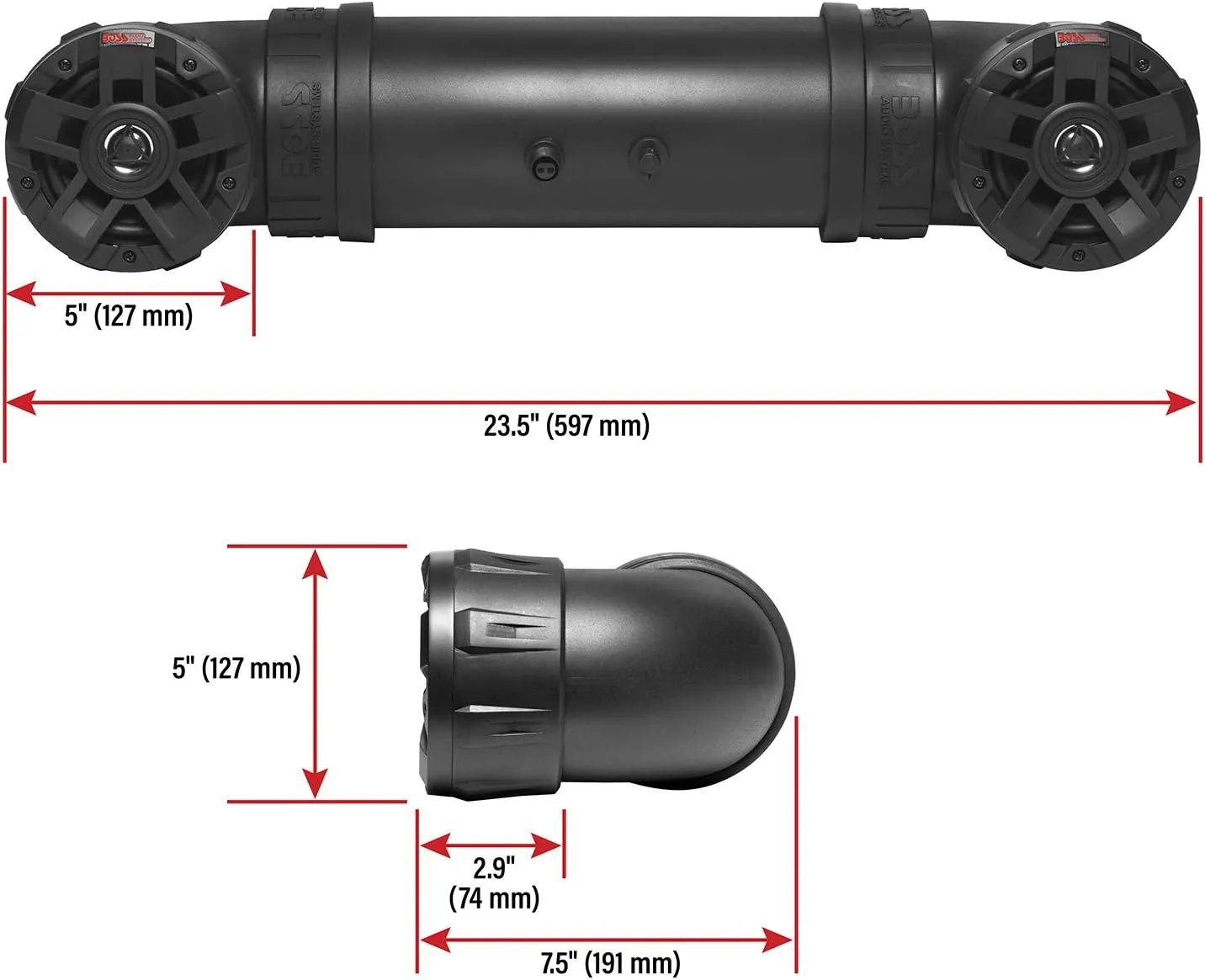 BOSS Audio Systems UTV4 Weatherproof ATV/UTV Sound System