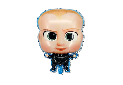 Boss Baby Theme Foil Balloons - Blue - (Pack of 5)