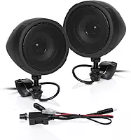 BOSS Audio Systems MCBK425BA 3 Inch Motorcycle Speakers – Built-in Bluetooth Amplifier, Weatherproof, Volume Control