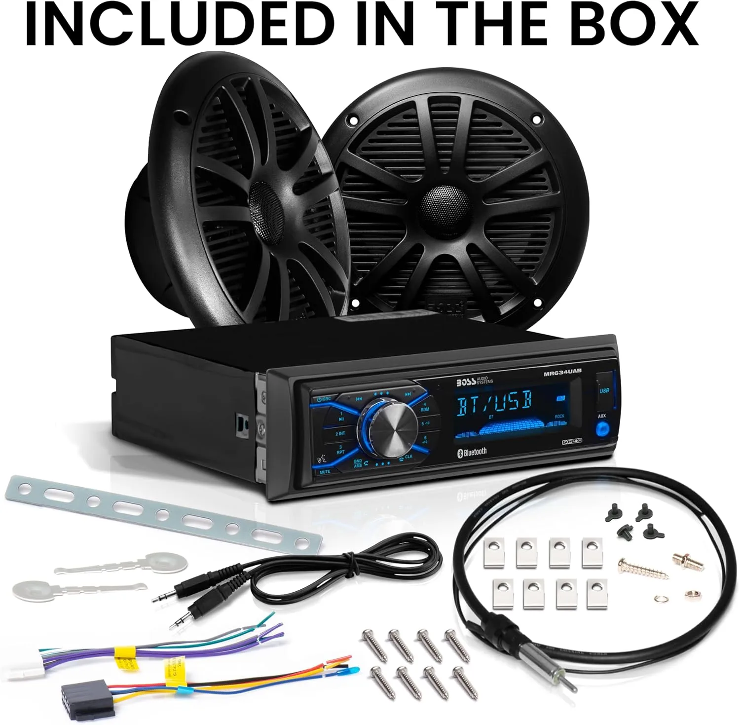 BOSS Audio Systems Marine Stereo & 6.5 Inch Speaker Kit