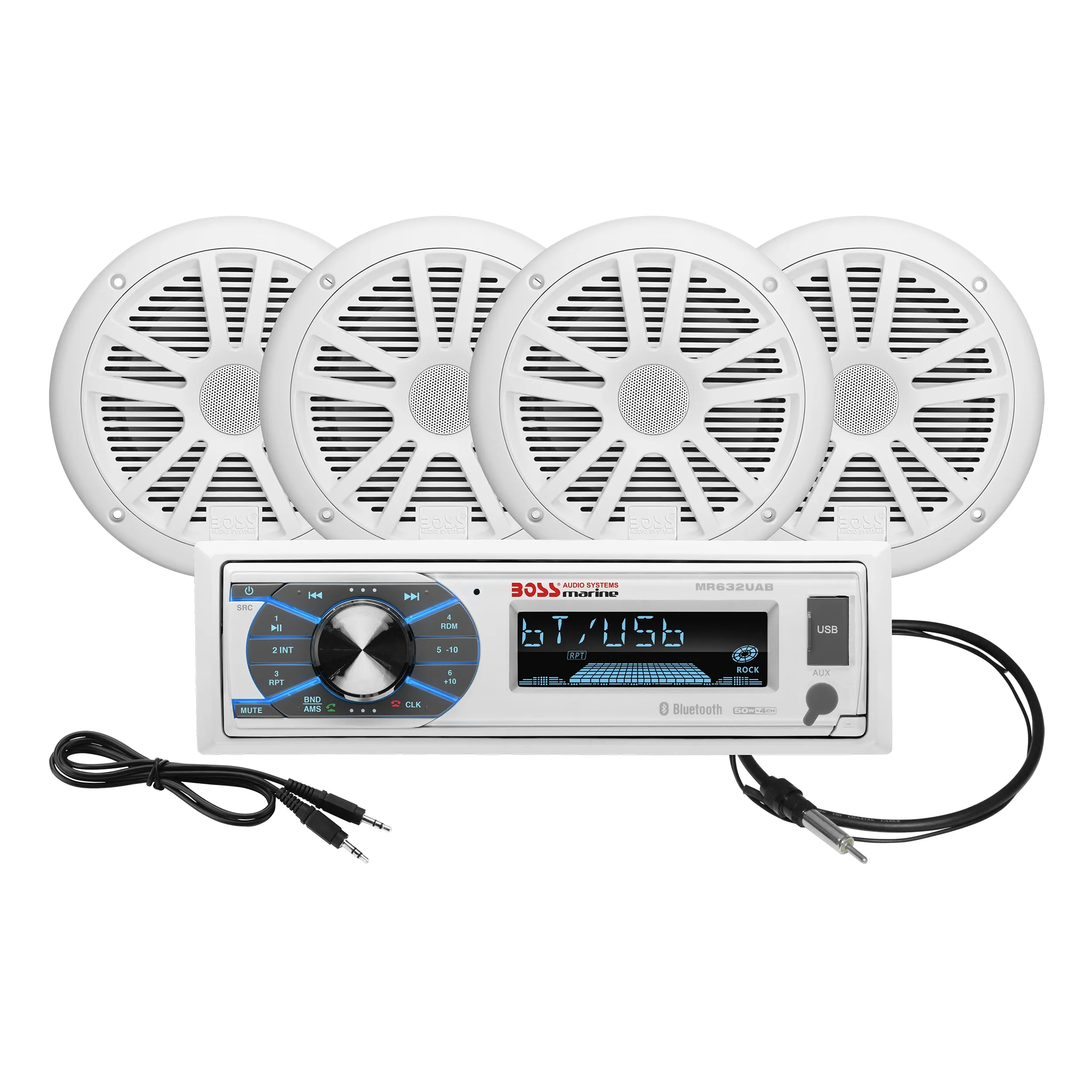 BOSS Audio Systems Marine Stereo & 6.5 Inch Speaker Kit