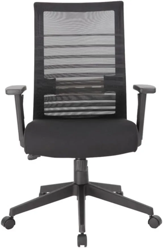 Boss Office Products Mesh Task Chair With T-Arms, Black