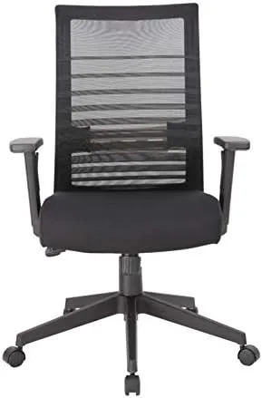 Boss Office Products Mesh Task Chair With T-Arms, Black