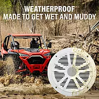 BOSS Audio Systems MG150W.6 Marine Boat Stereo Sound System Speaker Package - Built-in 2 Cannel Amplifier Head Unit