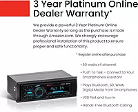 BOSS Audio Systems MR1308UABK Marine Boat Stereo – Single Din, Bluetooth, No CD DVD Player, AM/FM Radio Receiver, Aux-in
