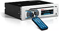 BOSS Audio Systems MR508UABW Marine Boat Stereo - Single Din, Bluetooth Audio and Calling Head Unit, AM/FM Radio Receiver