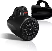 BOSS Audio Systems MRWT40 ATV UTV Marine Weatherproof Waketower System - 4 Inch Stereo Speakers, Full Range, 2 Way, Tweeters