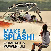 BOSS Audio Systems MRWT40 ATV UTV Marine Weatherproof Waketower System - 4 Inch Stereo Speakers, Full Range, 2 Way, Tweeters