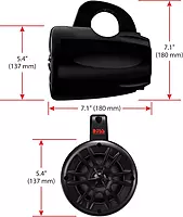 BOSS Audio Systems MRWT40 ATV UTV Marine Weatherproof Waketower System - 4 Inch Stereo Speakers, Full Range, 2 Way, Tweeters