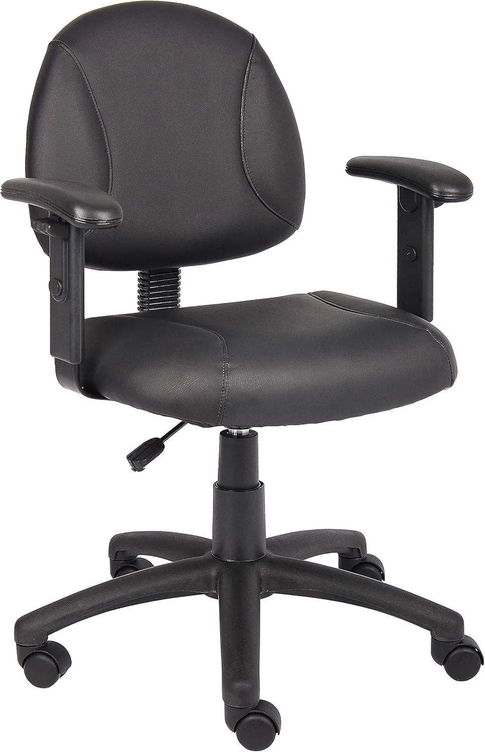 Boss Office Products Posture Task Chair with Adjustable Arms in Black Adjustable Arms Chair