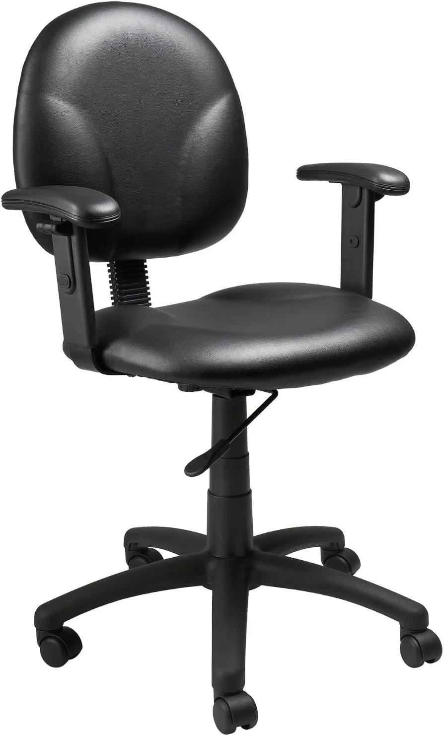 Boss Office Products Dimond Task Chair with Adjustable Arms in Black