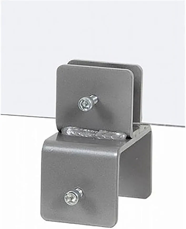 Boss Office Products Plexiglas Panel Cubical Clamps, 5-5/8in x 2-1/4in, Set Of 2 Clamps