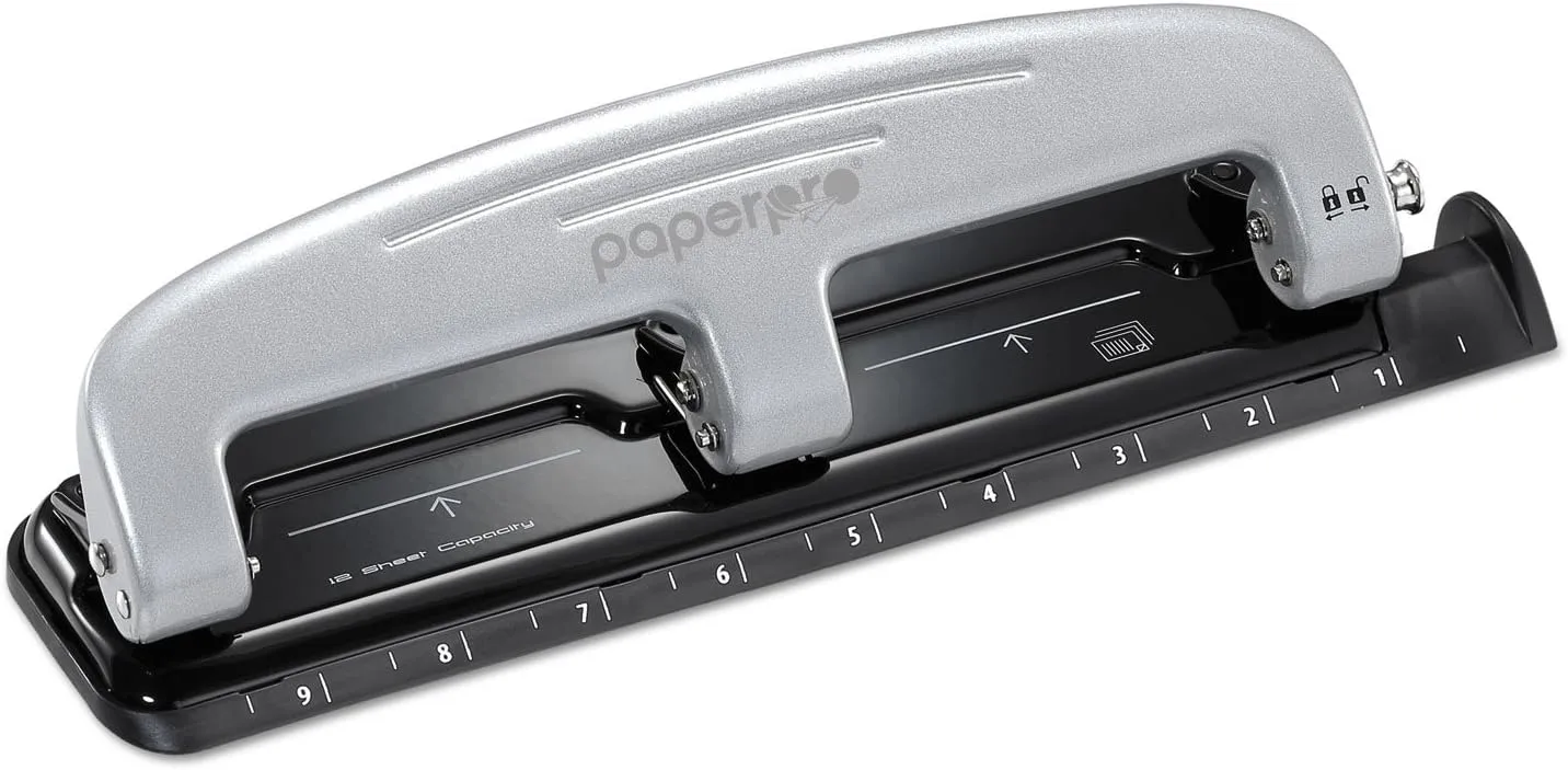 Bostitch EZ Squeeze Three-Hole Punch