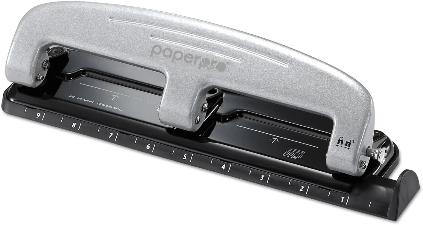 Bostitch EZ Squeeze Three-Hole Punch