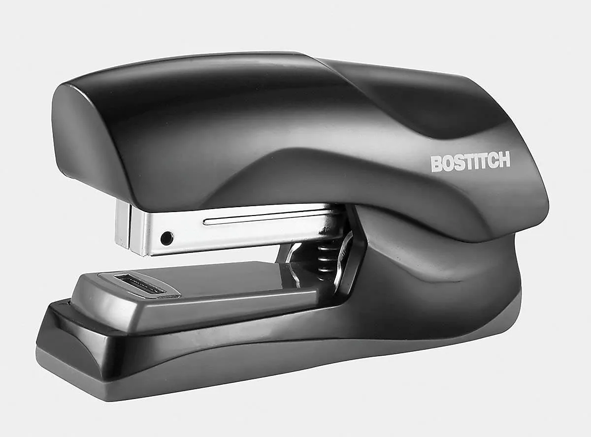 Bostitch Office Heavy-Duty Flat Clinch Stapler, 40-Sheet Capacity, Black