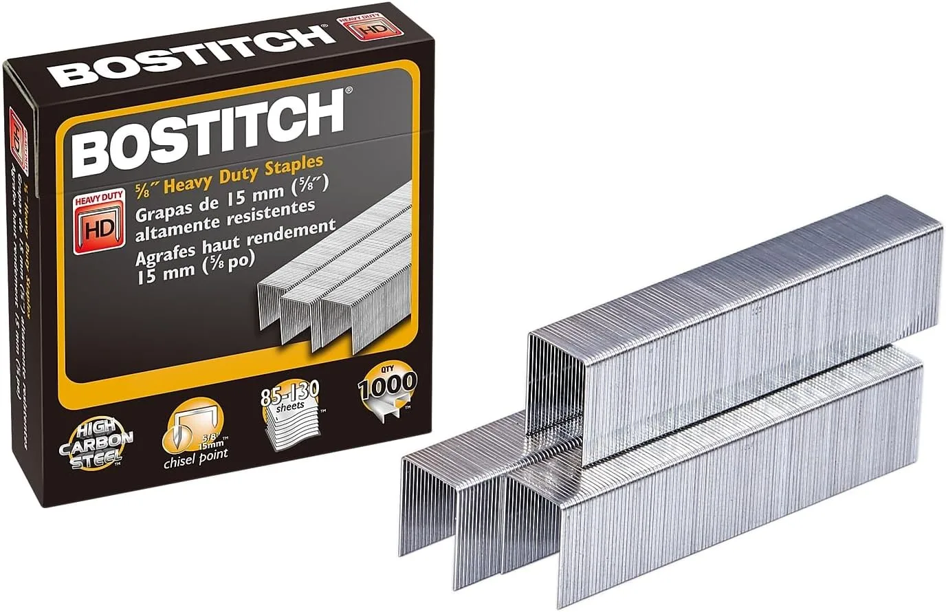 Amax SB35581M Heavy-Duty Staples, Use in B310HDS, 00540, 5/8-Inch L, 1000/BX