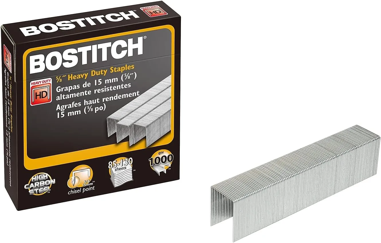 Amax SB35581M Heavy-Duty Staples, Use in B310HDS, 00540, 5/8-Inch L, 1000/BX