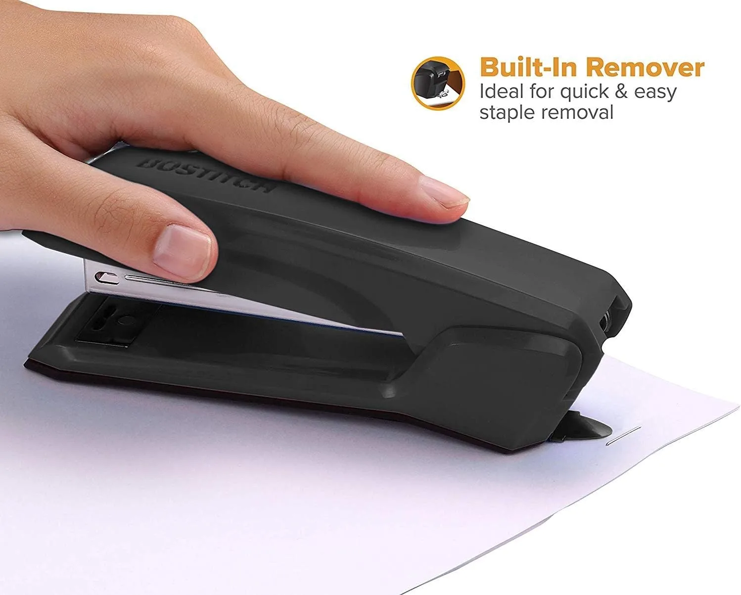 Bostitch Ascend 3-in-1 Desktop Stapler with Integrated Remover & Staple Storage