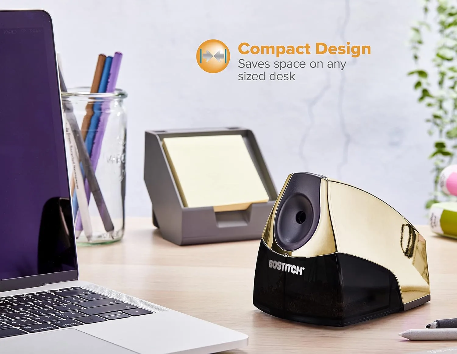 Bostitch Office Personal Electric Pencil Sharpener with HHC Cutter Technology