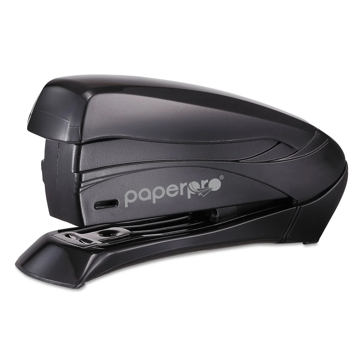 Bostitch Inspire Spring-Powered Compact Stapler, 15 Sheet, Black