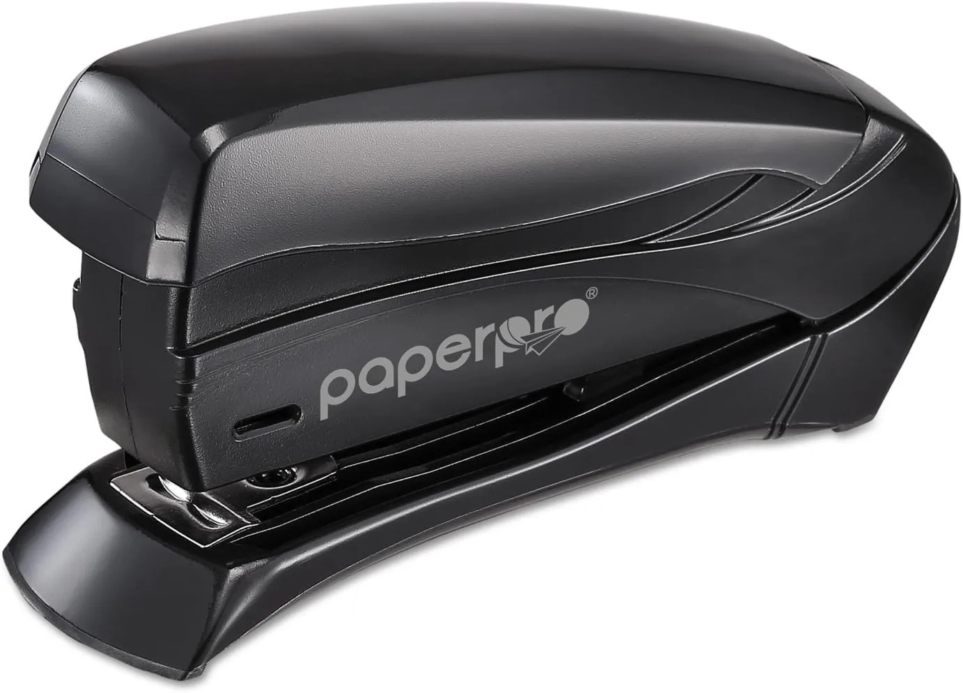 Bostitch Inspire Spring-Powered Compact Stapler, 15 Sheet, Black