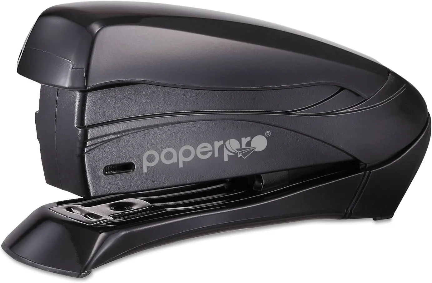 Bostitch Inspire Spring-Powered Compact Stapler, 15 Sheet, Black