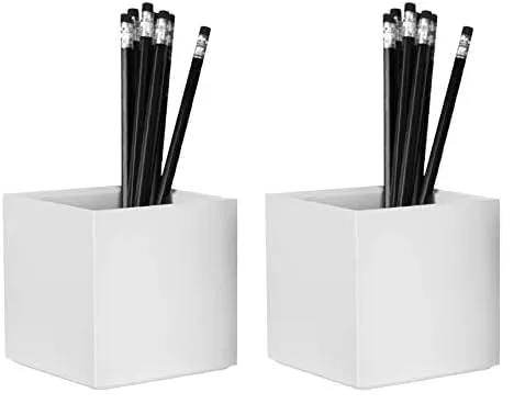 Bostitch Office Konnect Pencil Cup Desk Organizer, Pen Cup, White (Pack of 2) White 1 Count (Pack of 2) Pencil Cup