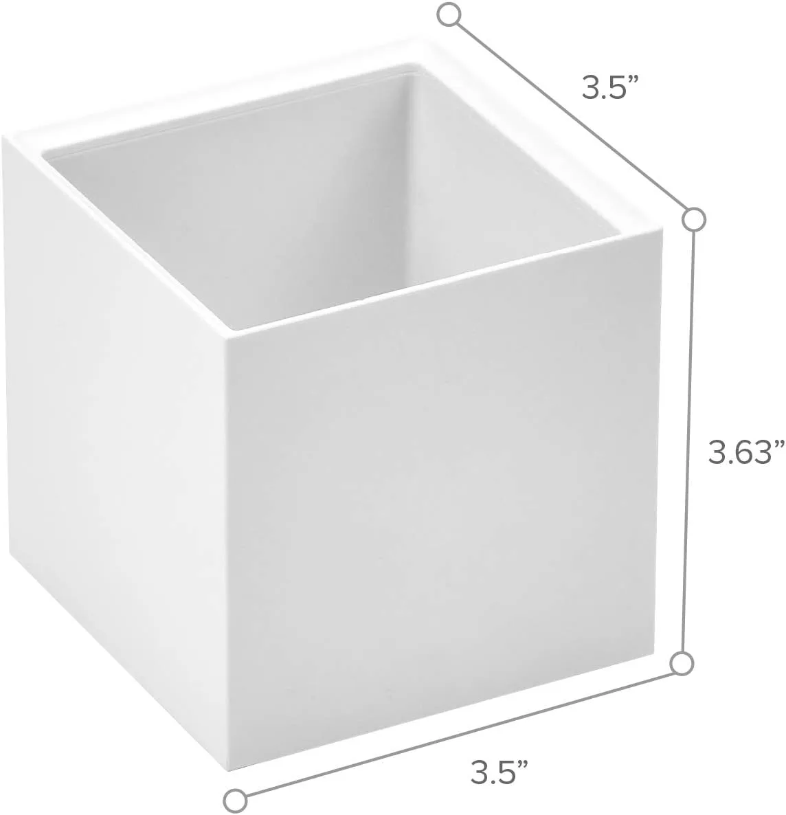 Bostitch Office Konnect Pencil Cup Desk Organizer, Pen Cup, White (Pack of 2) White 1 Count (Pack of 2) Pencil Cup