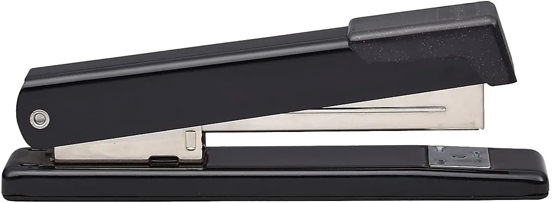 Bostitch Office Classic Metal Desktop Stapler, 20 Sheet Capacity, Dual Clinch, Opens for Tacking, Full-Strip, Black