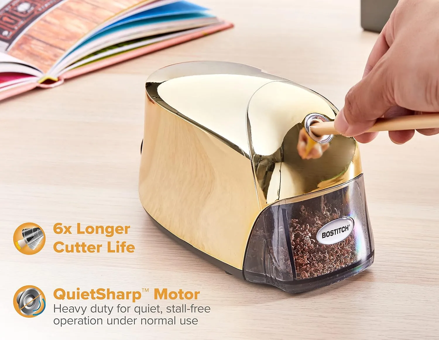 Bostitch QuietSharp Electric Pencil Sharpener