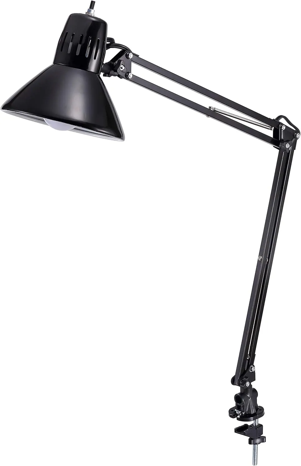 Bostitch Office VLF100 Swing Arm Desk Lamp with Clamp Mount, 36" Reach