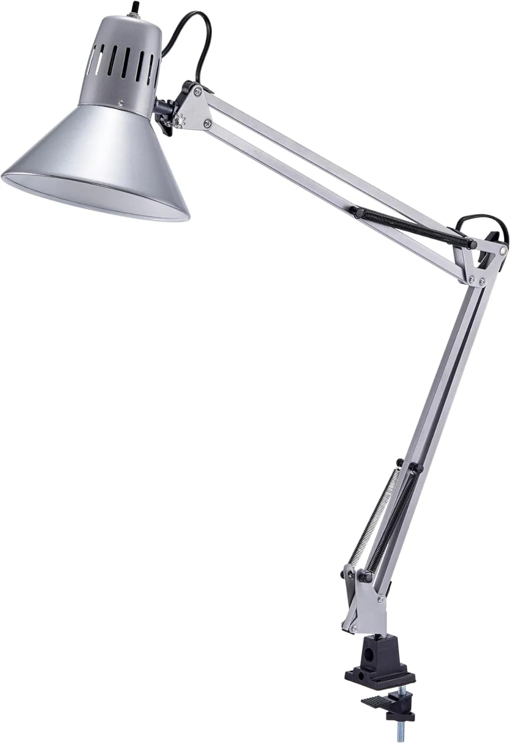 Bostitch Office VLF100 Swing Arm Desk Lamp with Clamp Mount, 36" Reach